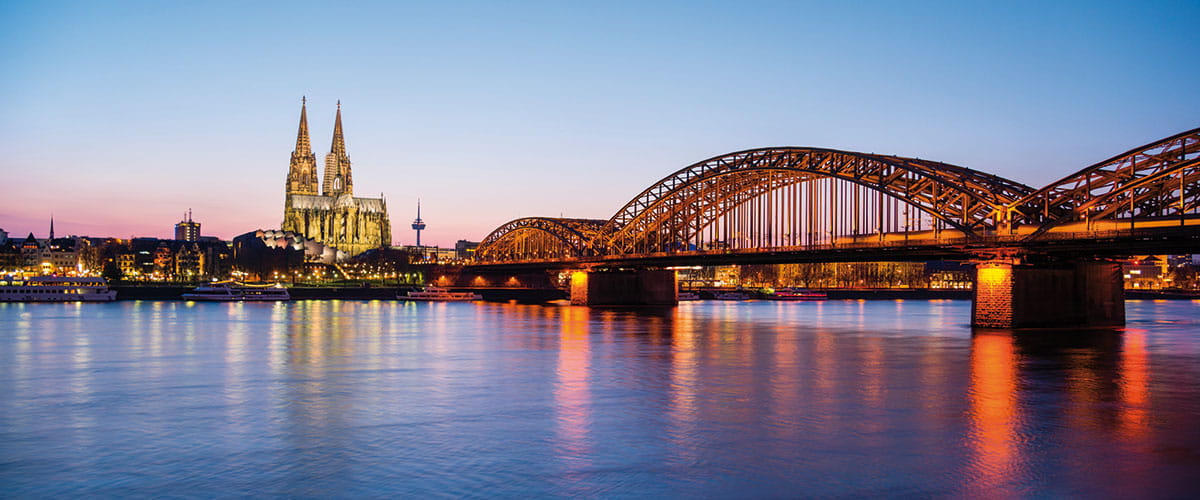 Westphalia bridge, Cologne, Germany
